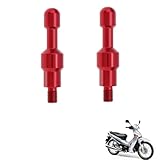 2PCS motorcycle mirror plugs Compatible with Honda Scooters ANF 125 Innova,accessories tuning, can be used as mobile phone holder or balance bar base(Red)