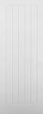 LPD Textured Vertical 5P White Moulded Internal Fire Doors 78" x 33" x 44mm