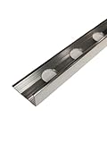 5 x Bright Silver Chrome Metal 12mm Tile Trim