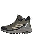 adidas Men's Terrex Anylander Mid RAIN.RDY Hiking Shoes, Olive Strata/Wonder Beige/Core Black, 8 UK