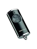 Hörmann HSE 4 BS Hand Transmitter (868 MHz Frequency, Garage Door Operator with Chrome Caps, Batteries, 28 x 70 x 14 mm Dimensions, incl. Keyring) 4511561 Glossy Black