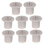 Milisten 8pcs Slide Accessory Fixing Screw Caps Light Grey Antislip Plastic Nut Safety Covers for Indoor Childrens Play Equipment Fit Replacement Parts