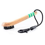 Green Swing Hickory Golf Brush | Wooden Groove Cleaner | Clip to Bag | Great Golf Gift
