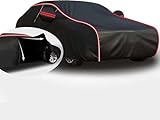 Car Cover Waterproof for Nissan 200SX S13 2000-2024, Car Covers for Outside Storage, UV-Resistant Rain Dust Snow All Weather Protection with Reflective Strips and Zip