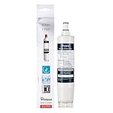 Whirlpool SBS200 Side-by-Side Refrigerator Water Filter, 0.287 kg, Activated Carbon, 6x6x30 cm, 6 Months, 1500 Liters, NSF Certified, White