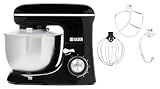 Haden 5L Stand Mixer - 1300W Heavy-Duty Kitchen Mixer with Dough Hook, Whisk & Mixer Blade Attachments, 6-Speed Control, Large Capacity Electric Stand Mixer for Bread, Cakes, and Home Baking
