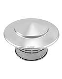 QWORK® 110 MM Roof Rain Cap 304 Stainless Steel, Chimney Cover, Vent Hood, Chimney Caps