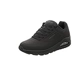 Skechers Men's Uno Stand on Air Sneaker, Black Durabuck Trim, 9 UK