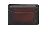 VISCONTI Atelier Collection Evan Leather Credit Card Holder RFID Blocking AT54 Burnish Tan