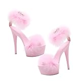 VALICLUD Sexy High Heeled Sandals for Women Waterproof Platform Summer Shoes Non-Slip Design Ultra High Heel Fashion Footwear for Parties and Weddings Random Color