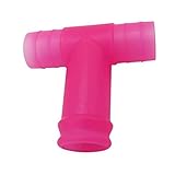 rongweiwang Drinking Snorkel Connector Beverage Can Straw Snorkel Funnel Attachment Bar Party Drinking Tool, Pink, Connector