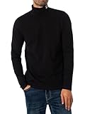 FILA Men's Classic Roll Neck T-Shirt, Black, M