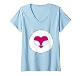 Womens Care Bears Cousins Swift Heart Rabbit Belly V-Neck T-Shirt