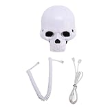 GOWENIC Teacne Phone of Skulls, Clear Sound Multifunctional Domatu of the Skull House (White)