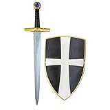Wicked Costume Kids Medieval Knight Sword & Shield Fancy Dress Accessory