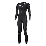ZCCO Ultra Stretch 3mm Neoprene Wetsuit,Front Zip Full Body Diving Suit,one Piece for Men Women-Snorkeling,Scuba Diving Swimming,Surfing (Women,X-Small)