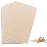 ASelected 10Pcs Plywood Sheets, 300 X 200 X 2 Mm Unfinished Basswood Sheets Board,For Crafts, Diy, Wood Engraving, Laser Projects, Model Making, Decoration, Paintings