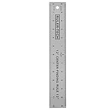12 STAINLESS STEEL CENTER FINDER RULER By Peachtree Woodworking - PW1365 by Peachtree Woodworking