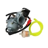 Carburetor Fuel Hose Filter 19mm Carburetor For Peugeot 50 For Citystar For Django For Jet Force Scooter For Ludix For Speedfight For Trekker 50cc 2-Stroke Moped Carb
