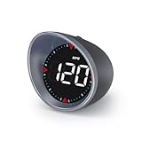 AMHVMU G5 Car Speedometer,GPS Speedometer MPH,HUD Head Up Display Compass,Speed Warning,Km/h,MPH,Large Font,White Font,USB Connection,Plug and Play,Suitable for All Vehicles