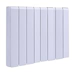 BTGGG 2000W Electric Radiator Wall Mounted Electric Heater Energy Efficient Ceramic Heater with WiFi & 7 Days/24H Timer and Thermostat,LCD Touch Screen,4 Smart Modes,Window Opening Detection,White