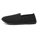 Red Fish Bamba Womens Black Slip On Canvas Shoe - Size 6 UK - Black