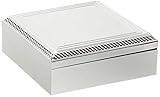Wedgwood Keepsake Box, Silver, 7.5 Inches