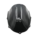 Duole ABS Windscreen Windshield Wind Screen Deflector Fit For Aprilia RS50 RS125 RS250 1999-2005 2000 2001 2002 2003 2004 RS 50 125 250 (Color : Black)