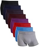 YOULEHE Men's Boxer Shorts Soft Bamboo Underwear Trunks Breathable Multipack (U002 (8 Pack), S)