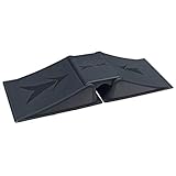 ChooSe Outdoor Play Ramp - Black Plastic Multi Ramp - 55 x 40.99 x 21 cm - 50 kg Load Capacity