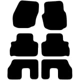 Carsio Carpet Car Mats For Ford S Max 7 Seater 2006 Onwards Tailored Fit Floor Mat Complete Accessory Black Custom Fitted - All Weather, Anti-Slip Backing & Grey Trim