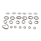 25PCS/SET SHLPDFM 6x22mm Compatible with Bmw Diesel Swirl Flap Blanks Repair 320d 330d 520d 525d 530d 730d With Intake Manifold 13 pcs Gaskets for BMW M57 E39 E46 E60 E61 E65 E66 E90 E91 E92 E53 E83