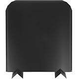 Permade Firebacks for Fireplace-Stainless Steel Fireback with Adjustable Feet, 16" x 18" Fireplace Heat Reflector, Fireplace Back Plates, Painted Black Heat-Resistant Material for Wall Protection