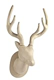 Décopatch - Ref NO032C - Deer Head Trophy - Papier Maché Object to Decorate - 32 x 25 x 63cm - Decorate with Décopatch Papers & PaperPatch Glue, Glitter, Paints