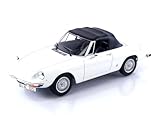 Norev 187882 Alfa Romeo 2000 Spider 1978 White 1:18 Collectable Miniature Car, White, 1/18e