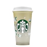 STARBUCKS Reusable Colour Changing Cup | Limited Edition Festive Gold Grande Medium Cup/Mug/Tumbler 473ml/16 oz, 011147270