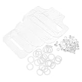 KOMBIUDA Hamster Cage Accessories Screw Fasteners Machine Accessories Hamster Cage Parts Acrylic Bolts and Nut Screws Bolts and Nut Kit Plastic Transparent