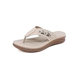 Women's Flip Flops, Ladies Flat Sandals for Women, Flip Flops Arch Support Womens