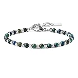GAVU Men's Healing Crystal Azurite Blue Stone Bracelet