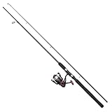 DAM Full Tech Spinning Combo, Freshwater Angler Fishing Rod & Reel Pike Perch Zander & More, Strong Leightweight & Versatile, Black & Grey, 1.80m Moderate Fast Rod, 2000 Size Reel