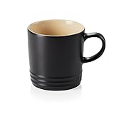 LE CREUSET Stoneware Coffee Mug, 350 ml, Matte Black, 70302350000002