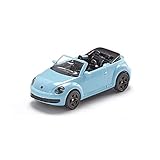 siku 1505, VW Beetle Convertible, Metal,Plastic, Light Blue, Toy car for children, Trailer hitch