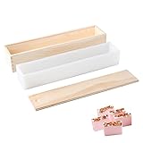 Large Rectangular Soap Mould Silicone Liner for 2.3 kg Wood Mold DIY Handmade Rectangle Loaf Moulds