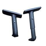 MetieFasia 2x Office Chair Armrests, Stylish Adjustable Armrests, Replacement Vertical Supports for Gaming Chairs,
