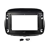 AMGASMG Car Stereo Frame for Hon-da FR-V EDIX 2004-2009, 10.1 inch, Double DIN Radio Fascia Audio Head Unit GPS Navigation Facia Adaptor Install, DVD Trim Face Panel Bezel