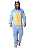 Bluey Onesie For Men, Bandit Mens Onesie, Fleece Adult Onesies, Blue Medium