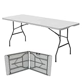 Oypla 6ft 1.8m Folding Heavy Duty Catering Trestle Party Garden Table