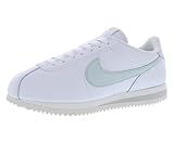 NIKE Womens Cortez Leather Sneaker, Summit White Light Silver Sail, 6.5 UK