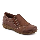 Elasticated Slip-On Shoes - Brown Size 5