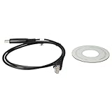 vhbw USB programming cable compatible with Motorola LCS2000, GM640, GM900, GM660, GM950E, GM950I, GR1225, GM950, GR400, GR300, GR500 Radio, black